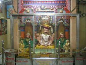 Lord Khandoba with Shri Mahalasa and Banai at Shirdi